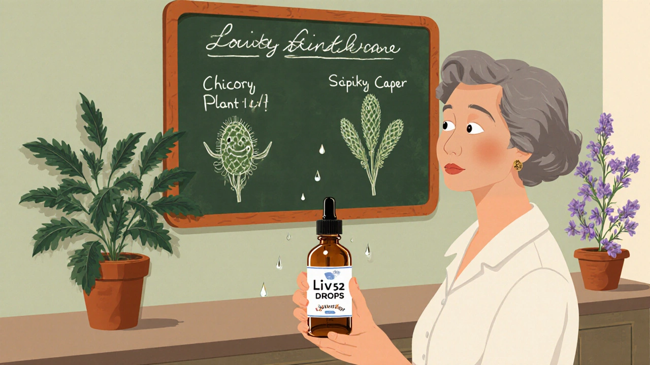 Liv.52 Drops (Chicorée, Capparis) : comparaison avec les alternatives hépatoprotectrices