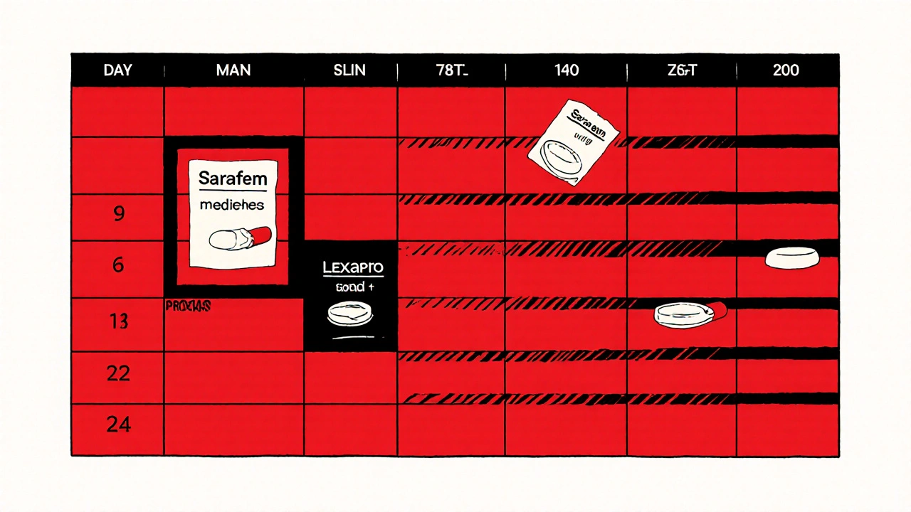 Sarafem (fluoxétine) vs alternatives : comparaison complète pour la dépression et le trouble dysphorique prémenstruel