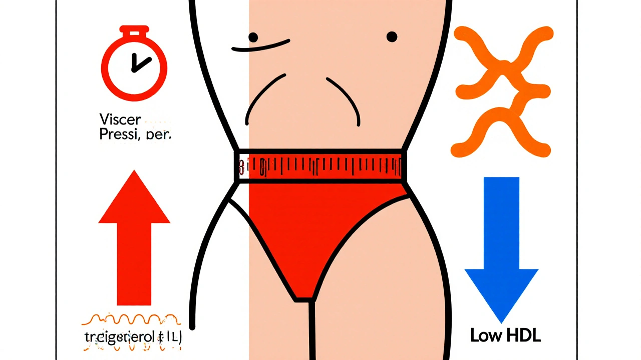 Syndrome métabolique : obésité abdominale, pression artérielle et lipides