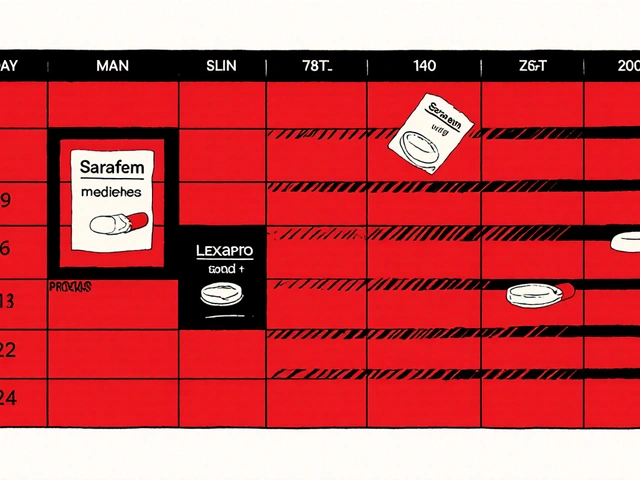 Sarafem (fluoxétine) vs alternatives : comparaison complète pour la dépression et le trouble dysphorique prémenstruel