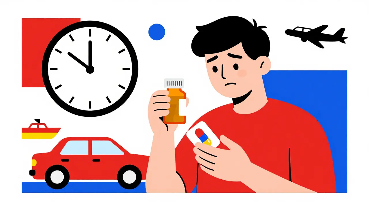 Comment gérer en toute sécurité les médicaments contre le mal des transports et le décalage horaire
