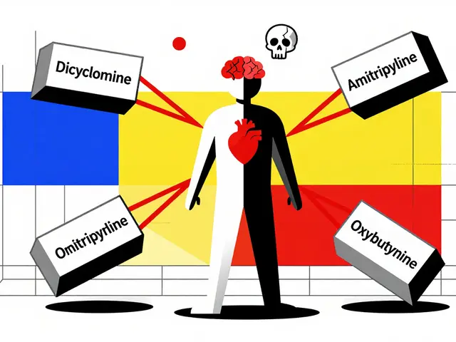 Antispasmodiques : interactions anticholinergiques avec d'autres médicaments