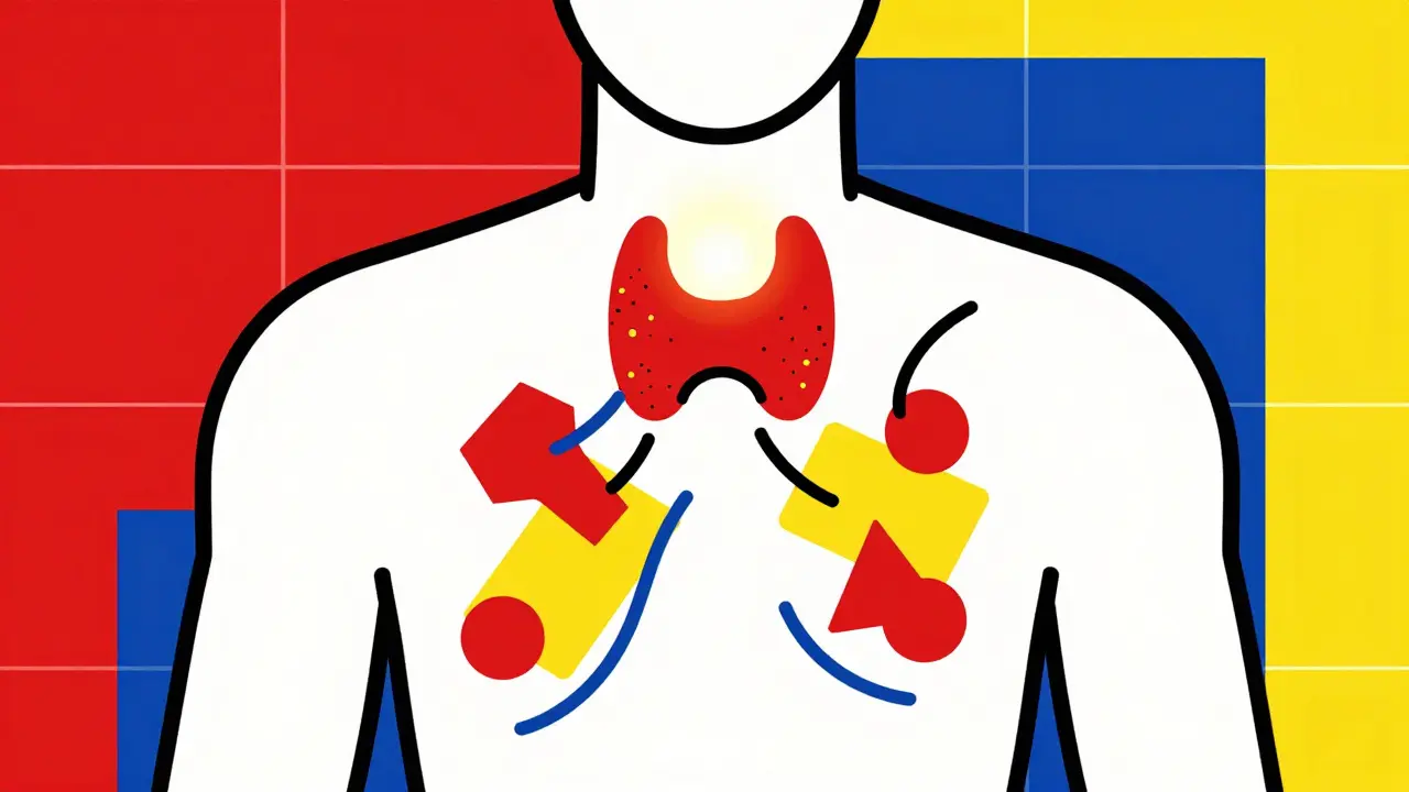 Maladie de Graves : Hyperthyroïdie auto-immune et traitement par la PTU