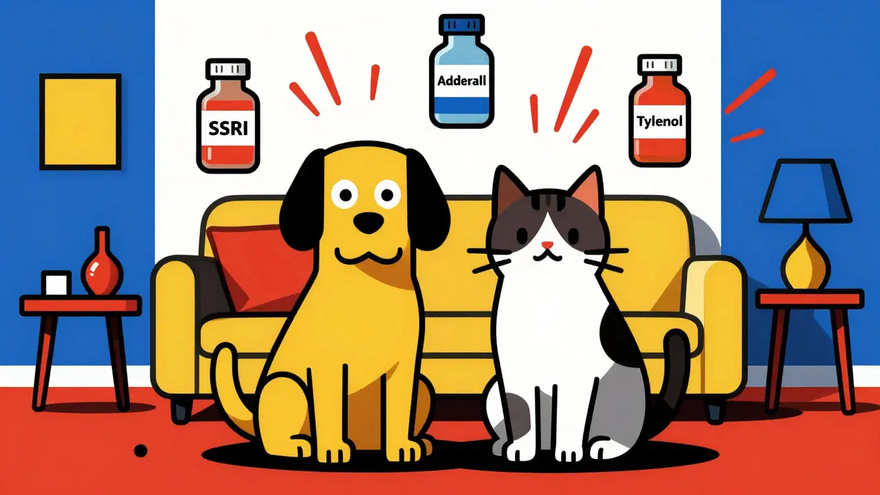 Comment reconnaître une surdose chez les animaux de compagnie causée par des médicaments humains