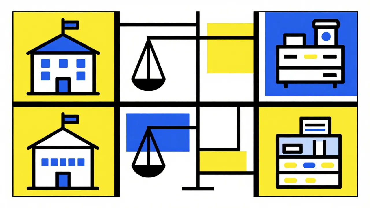 Grille abstraite représentant la supervision et le contrôle qualité pharmaceutique.