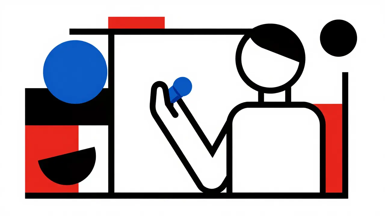 Personne prenant un comprimé oral pour traiter l'asthme.