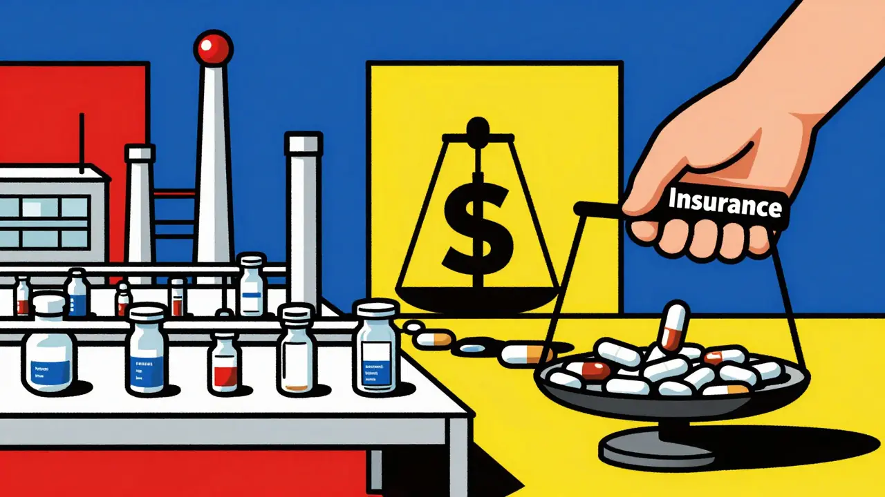 Une usine pharmaceutique produit des comprimés identiques, mais un système financier favorise le moins cher.