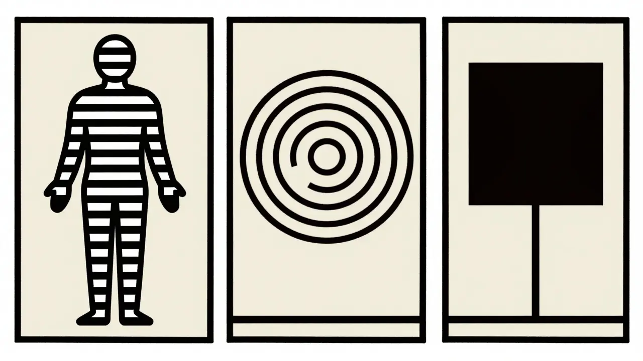 Techniques de respiration et d'ancrage stylisées en formes géométriques