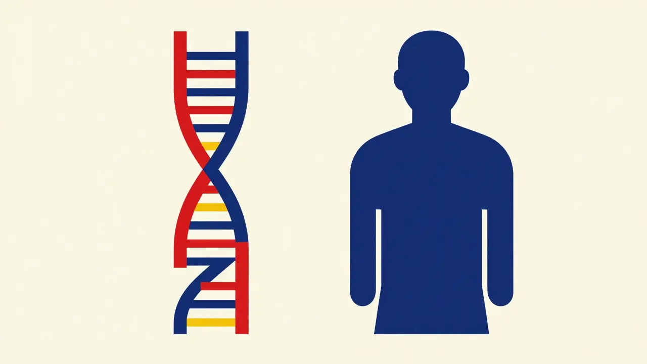 Art abstrait De Stijl montrant l'ADN et la médecine personnalisée