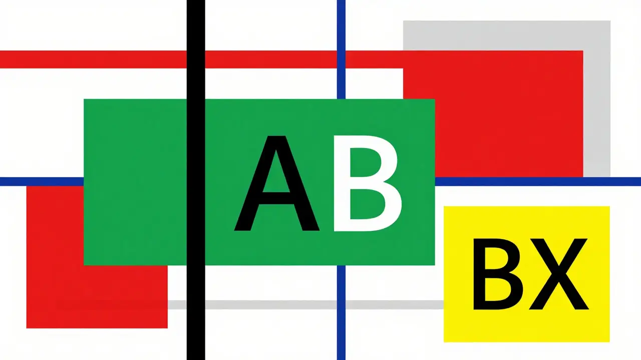 Codes d'équivalence thérapeutique représentés par des formes abstraites et colorées