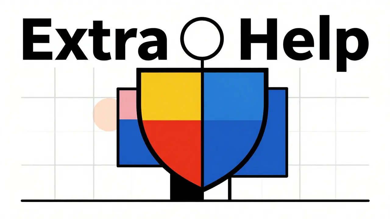 Représentation abstraite de l'aide financière Extra Help