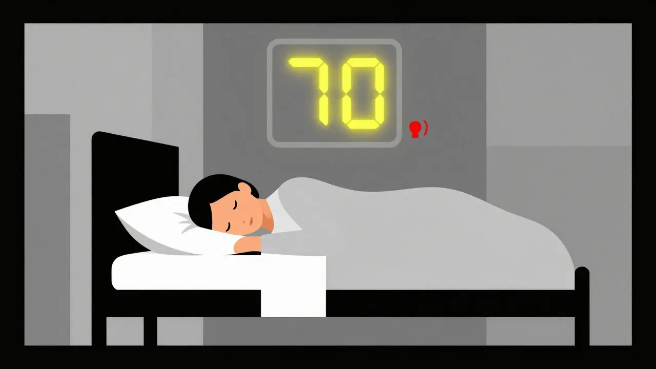 Surveillance glycémique nocturne avec alerte hypoglycémie